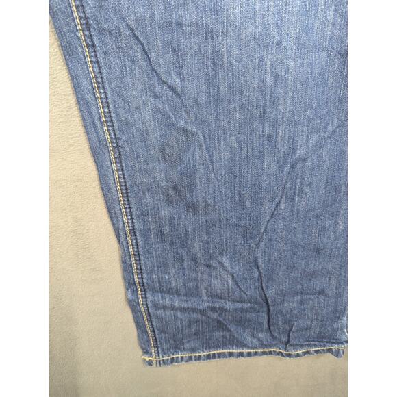 COOGI Mens Jeans Embroidered Leather Pocket Relaxed Size 46×36 Actually 44x35 - Picture 6 of 16